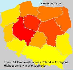 Surname Groblewski in Poland