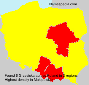 Surname Grzesicka in Poland Surname Grzesicka in Poland