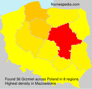 Surname Grzmiel in Poland