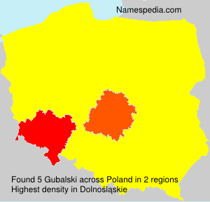 Surname Gubalski in Poland