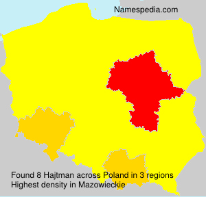 Surname Hajtman in Poland