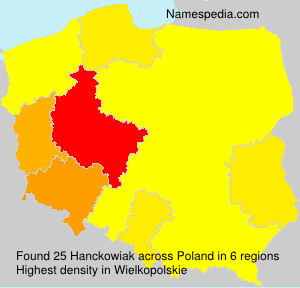 Surname Hanckowiak in Poland