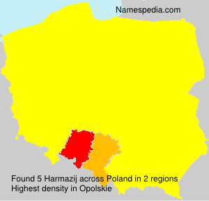 Surname Harmazij in Poland