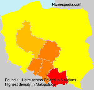 Surname Heim in Poland