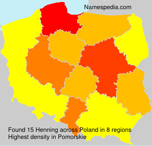 Surname Henning in Poland