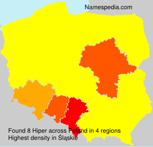 Surname Hiper in Poland Surname Hiper in Poland