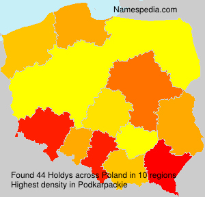Surname Holdys in Poland