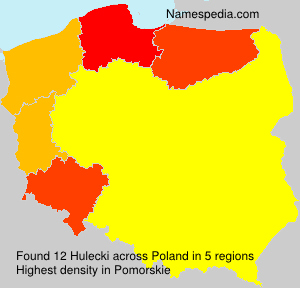 Surname Hulecki in Poland