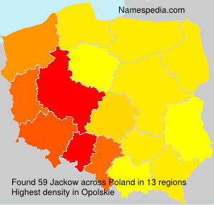Surname Jackow in Poland