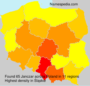 Surname Janczar in Poland