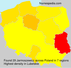 Surname Jarmoszewicz in Poland