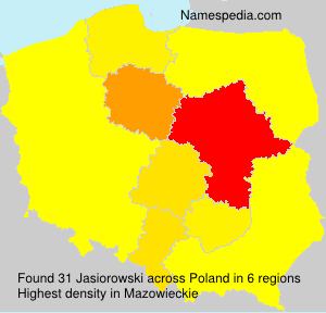 Surname Jasiorowski in Poland