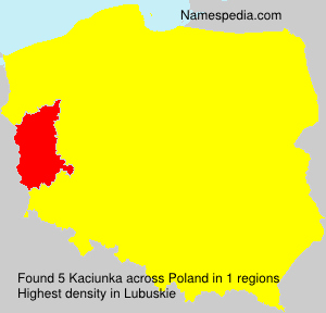 Surname Kaciunka in Poland