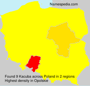 Surname Kacuba in Poland