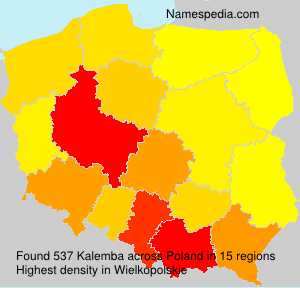 Surname Kalemba in Poland