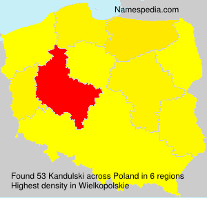 Surname Kandulski in Poland
