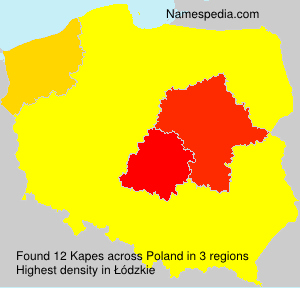 Surname Kapes in Poland