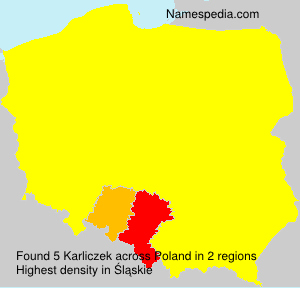 Surname Karliczek in Poland