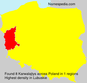 Surname Karwalajtys in Poland Surname Karwalajtys in Poland