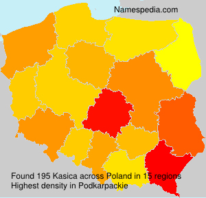 Surname Kasica in Poland