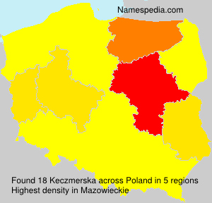 Surname Keczmerska in Poland