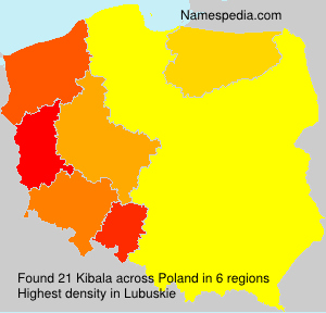 Surname Kibala in Poland