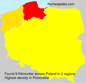 Surname Kikmunter in Poland Surname Kikmunter in Poland