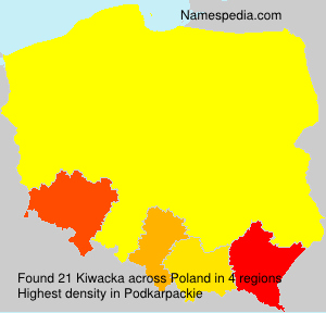 Surname Kiwacka in Poland