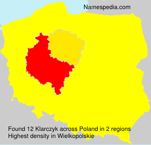Surname Klarczyk in Poland