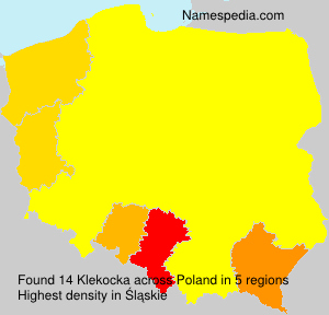 Surname Klekocka in Poland