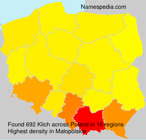 Surname Klich in Poland