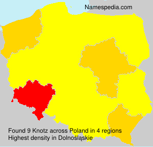 Surname Knotz in Poland
