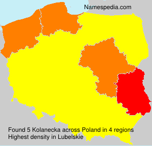 Surname Kolanecka in Poland Surname Kolanecka in Poland