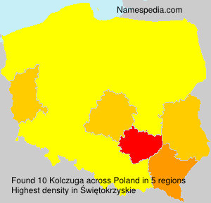 Surname Kolczuga in Poland
