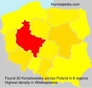 Surname Konarkowska in Poland