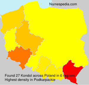 Surname Kondol in Poland