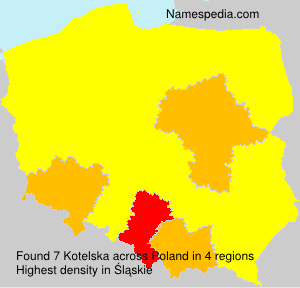 Surname Kotelska in Poland
