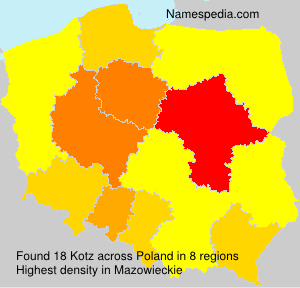 Surname Kotz in Poland