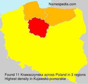 Surname Krawaczynska in Poland