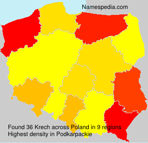 Surname Krech in Poland