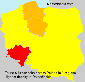 Surname Kredzinska in Poland