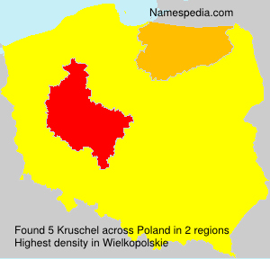 Surname Kruschel in Poland