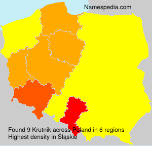 Surname Krutnik in Poland