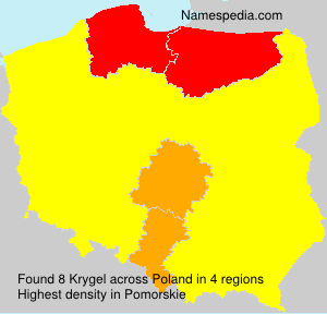 Surname Krygel in Poland