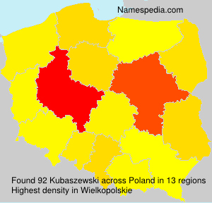 Surname Kubaszewski in Poland