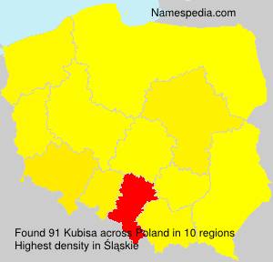 Surname Kubisa in Poland