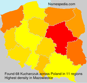 Surname Kucharczuk in Poland