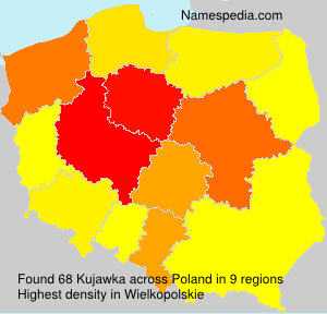 Surname Kujawka in Poland
