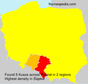 Surname Kusze in Poland