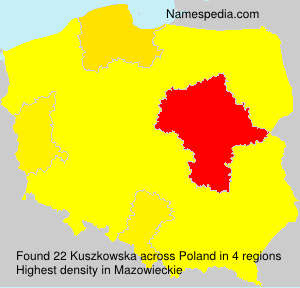 Surname Kuszkowska in Poland